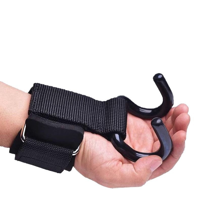 【F】2Pcs Weight Lifting Hooks H - огляд і ціна Wrist Wraps Weightlifting Support