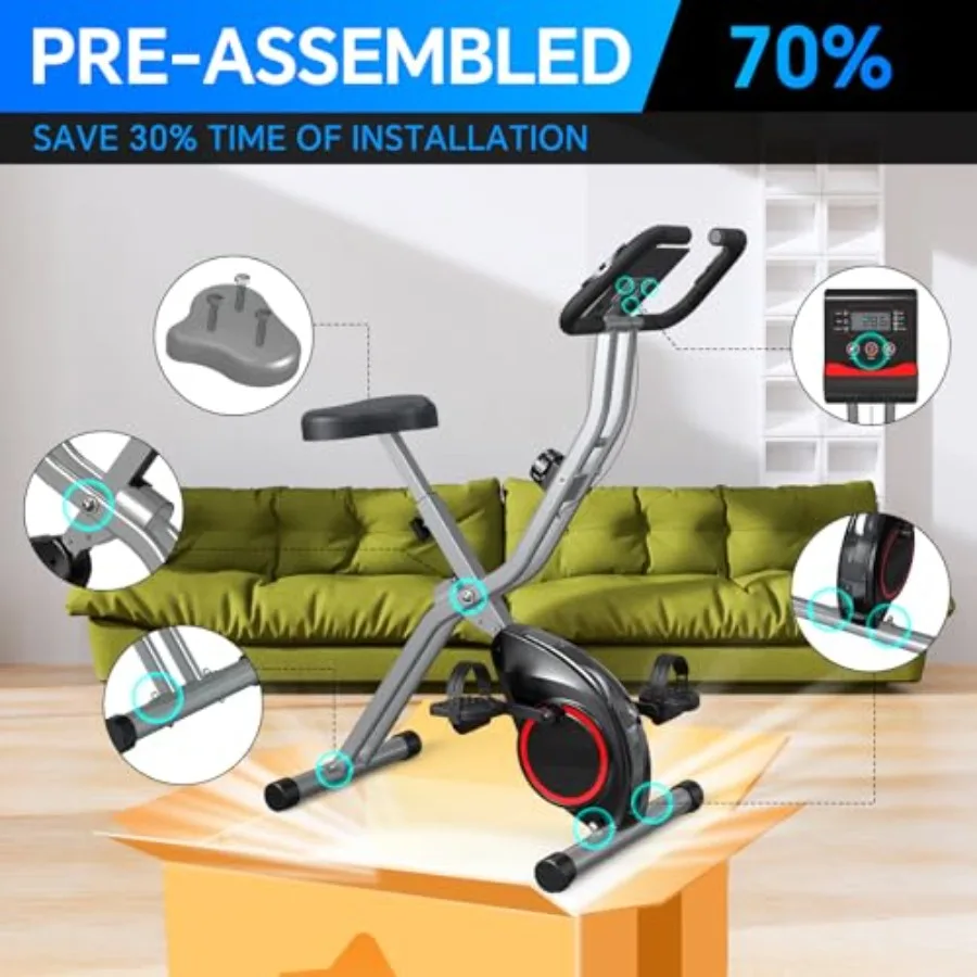 Foldable Exercise Bike for Sma - огляд і ціна Exercise Bike Magnetic Resistance
