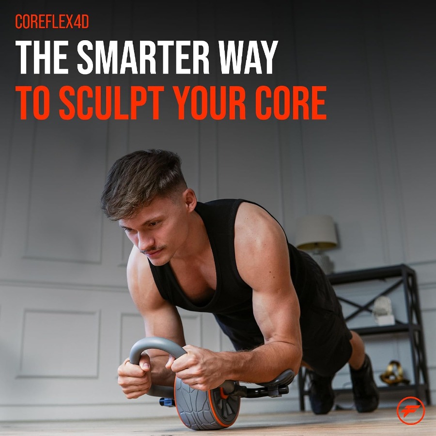 CoreFlex4D Ab Roller Wheel wit - огляд і ціна Ab Roller Wheel With Elbow Support