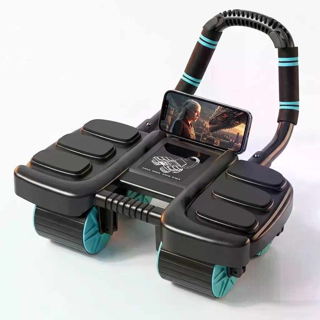 4-Wheel Recoil Ab Roller with  - огляд і ціна Ab Roller Wheel With Elbow Support