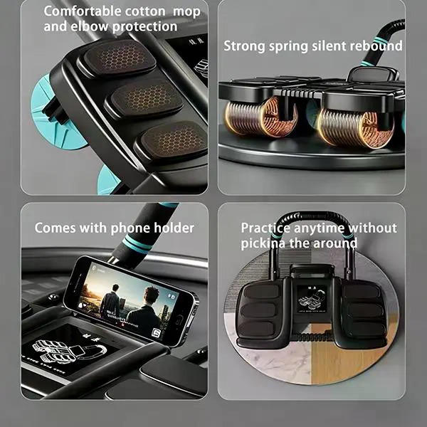 4-Wheel Recoil Ab Roller with  - огляд і ціна Ab Roller Wheel With Elbow Support
